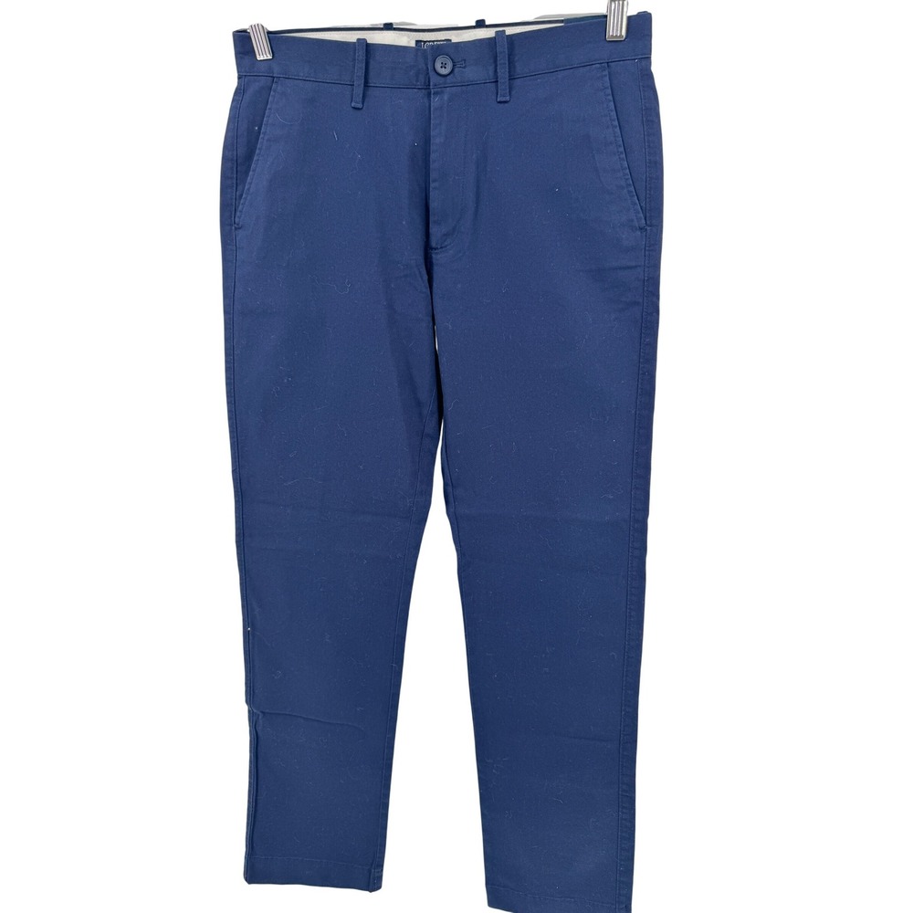 J.Crew Chino Pants 30x32 Mens Straight Flex Navy Blue New with Tags